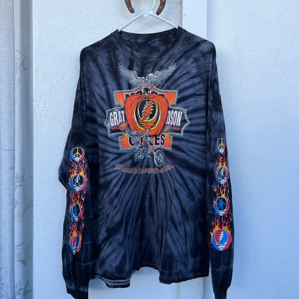 Men's Rare 2013 Biketoberfest Grateful Dead x Harley Davidson Longsleeve (L/XL)